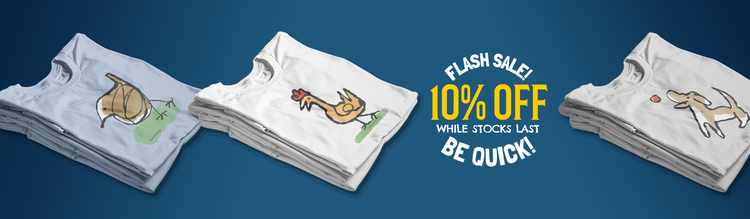 Flash T-shirt Sale - 10% OFF selected illustrated T-shirts