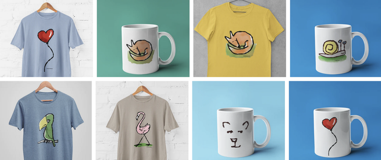Featured best selling T-shirt and Mug collection