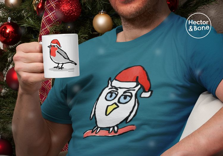 The Hector and Bone Christmas T-shirt and Mug Collection