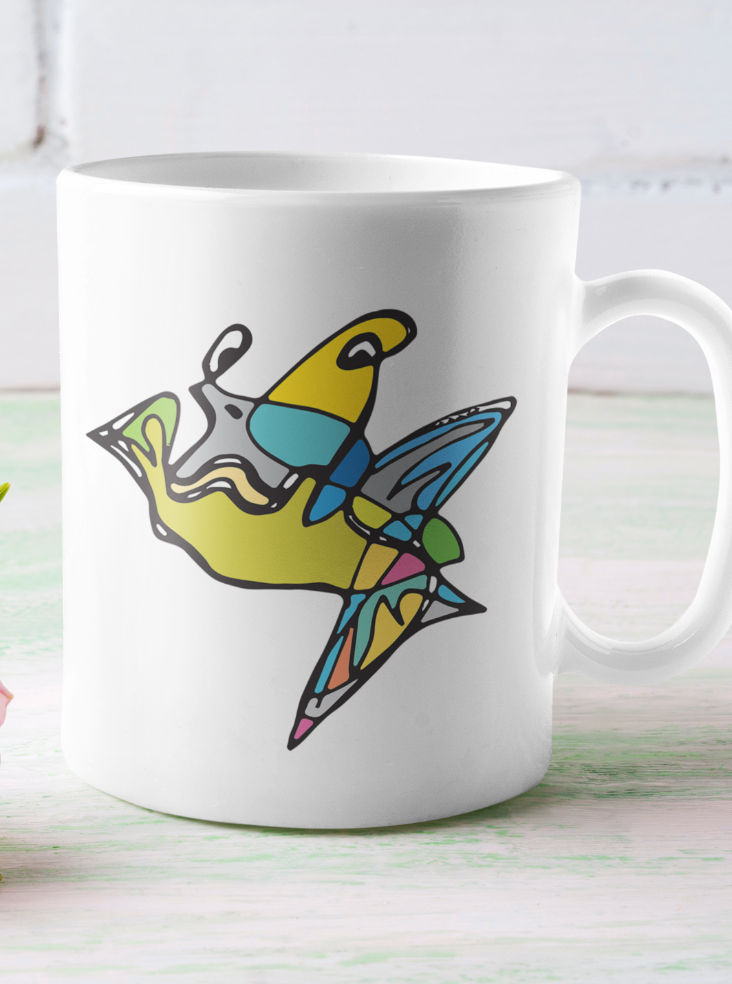 A Fish Boy Modern Art mug design by Hector and Bone